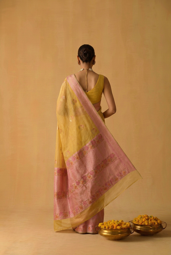 chanderi Pure handloom Saree