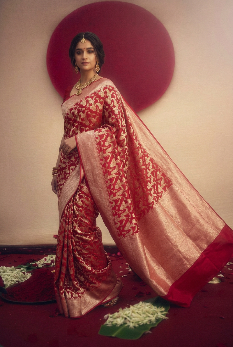 Pure handloom Banarasi Saree