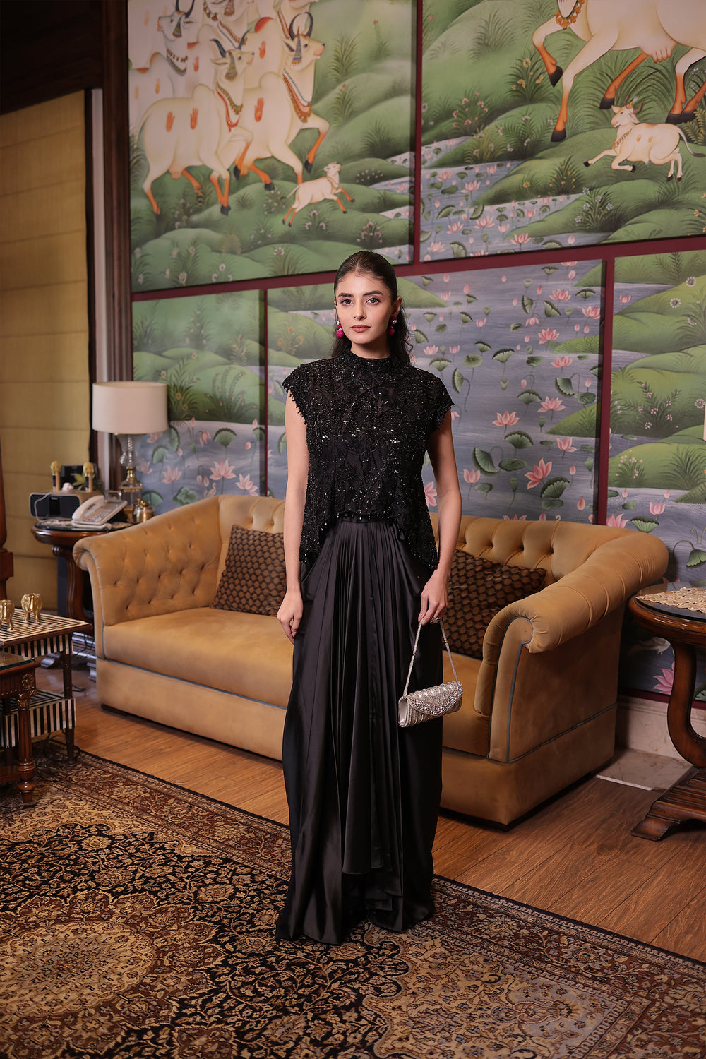 Black Indo Western Outfit 