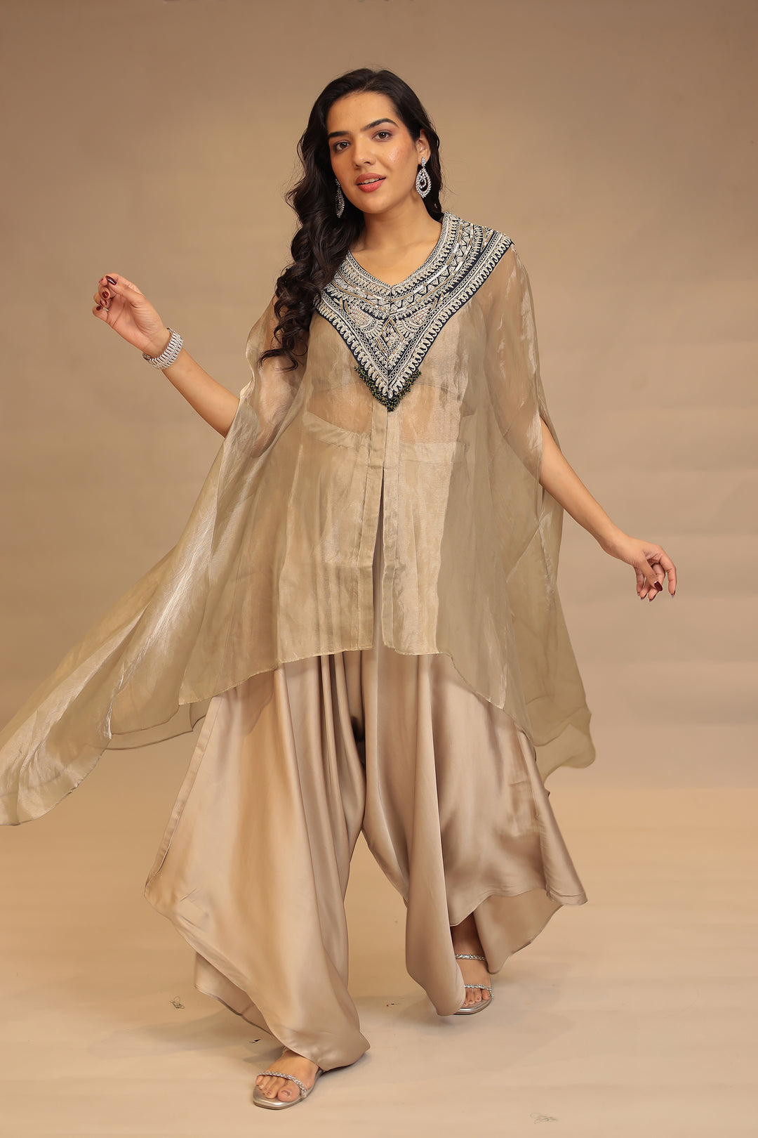 Silk Indo Western Outfits For Women 