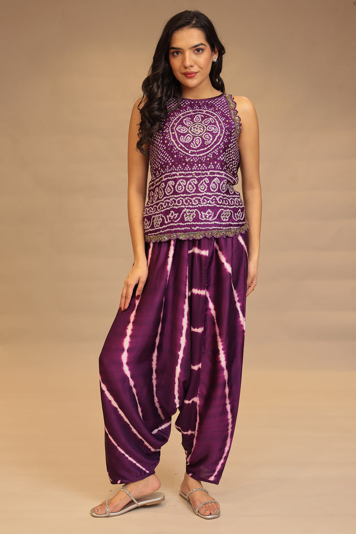 Purple Indo Western Outfits