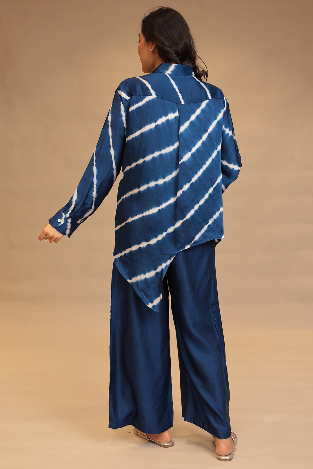 Leheriya Satin silk Indowestern