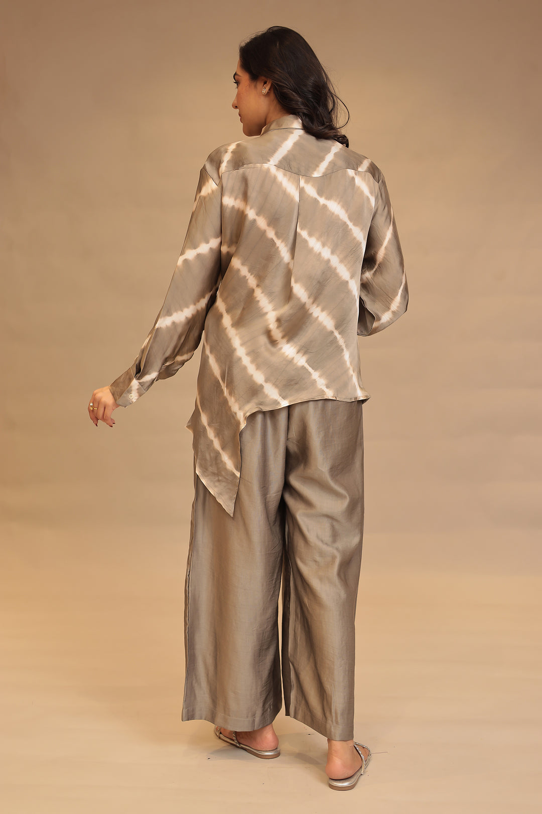 Leheriya Satin silk Indowestern