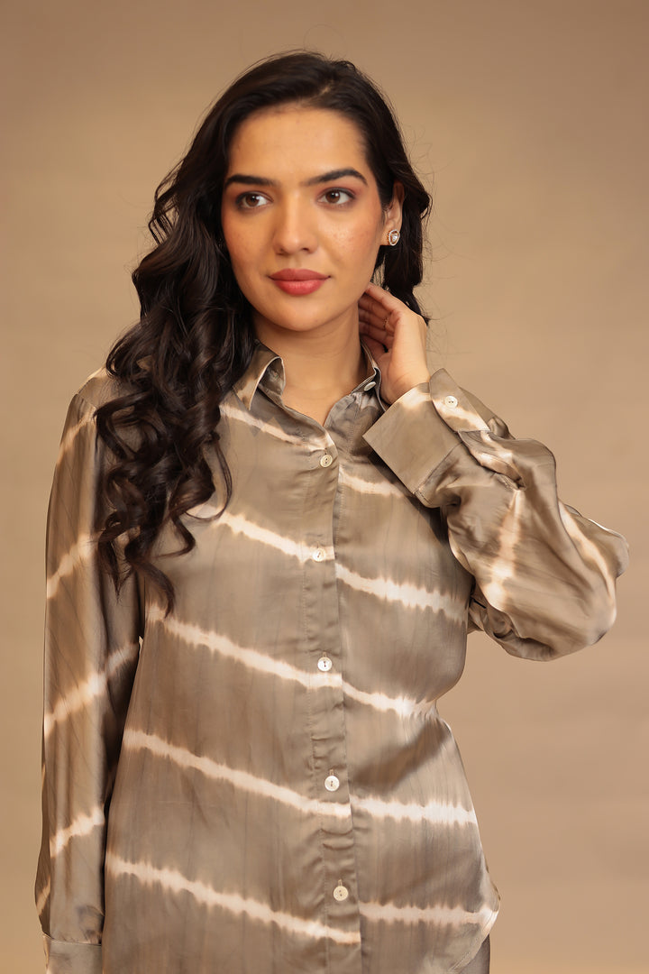 Leheriya Satin silk Indowestern