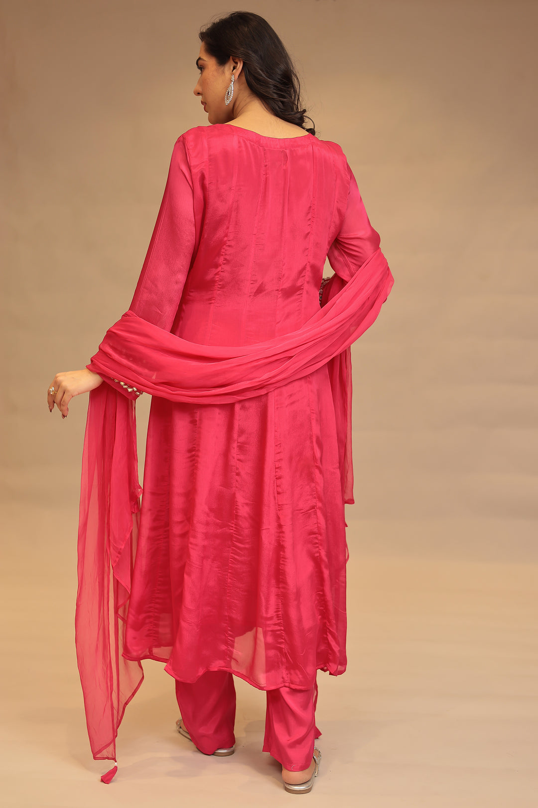 Chinon Suit with Mirror and Stone work