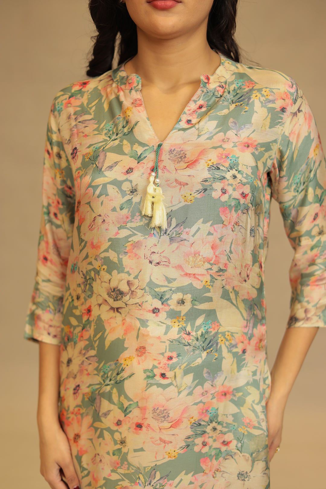 Digital Print Silk blend Kurta