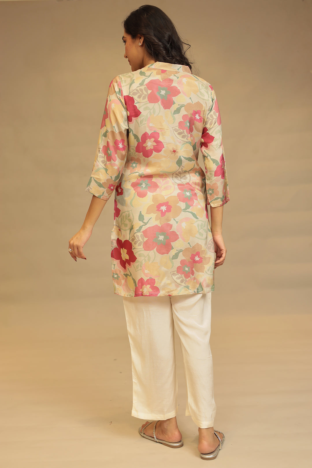 Digital Print Silk blend Kurta