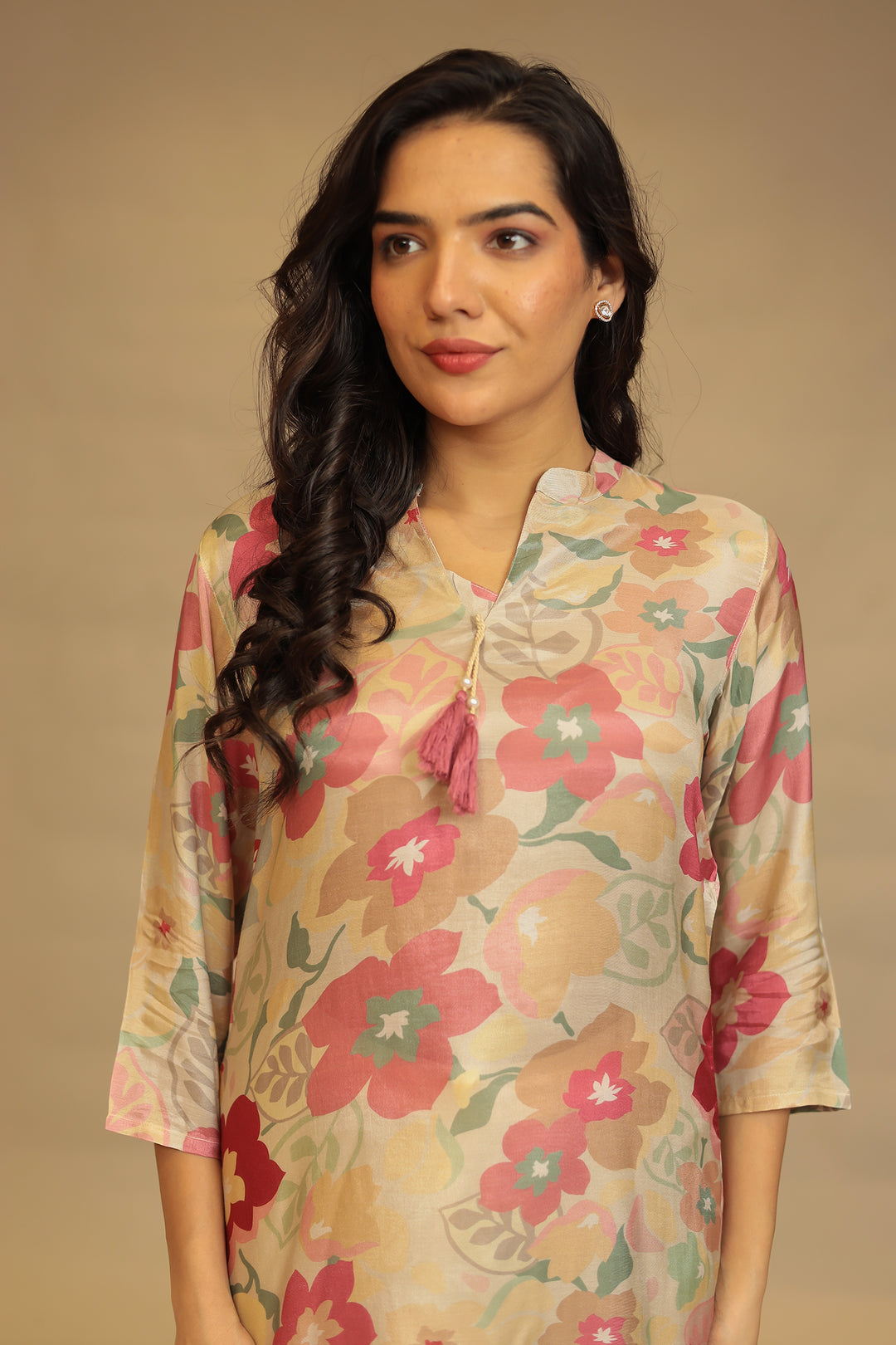 Digital Print Silk blend Kurta