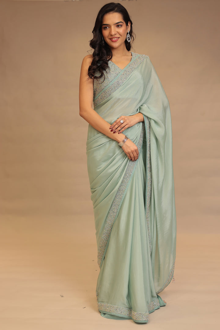 Trendy Chinon Sarees 