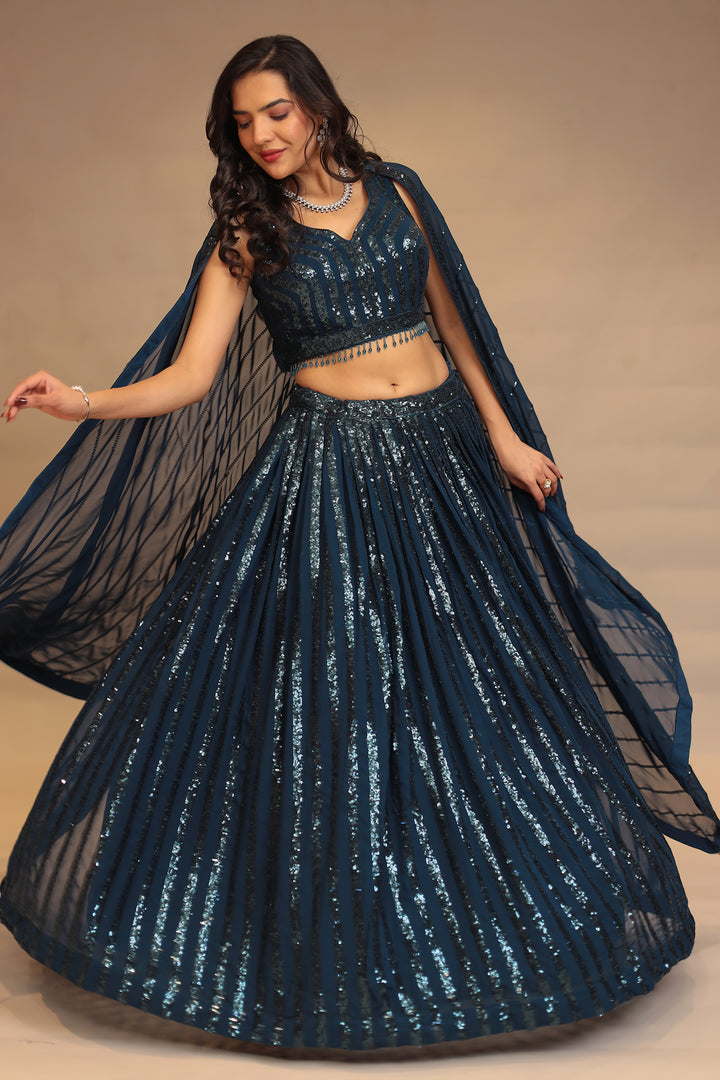 Georgette Lehengas For To Be Brides 