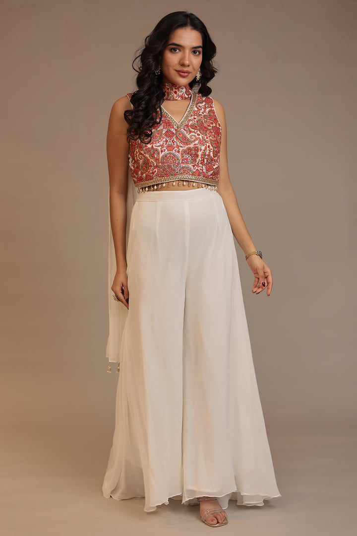 Chinon Indowestern with Cutdana, Sequins, Thread work.