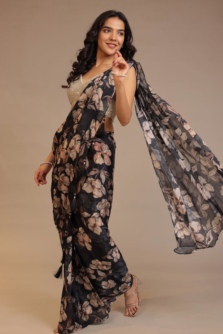 Elegant Georgette Saree