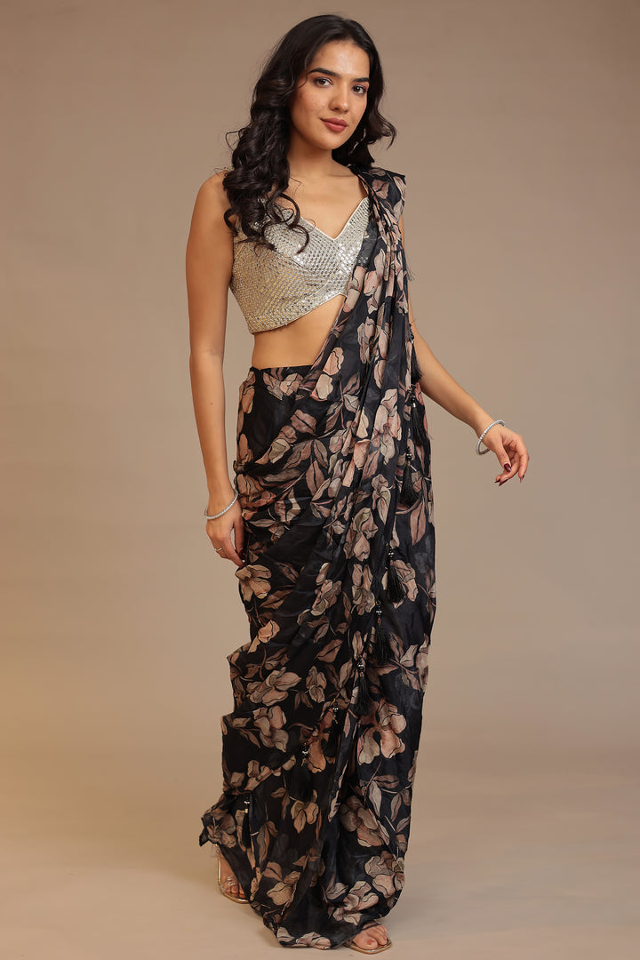 Printed Georgette Saree