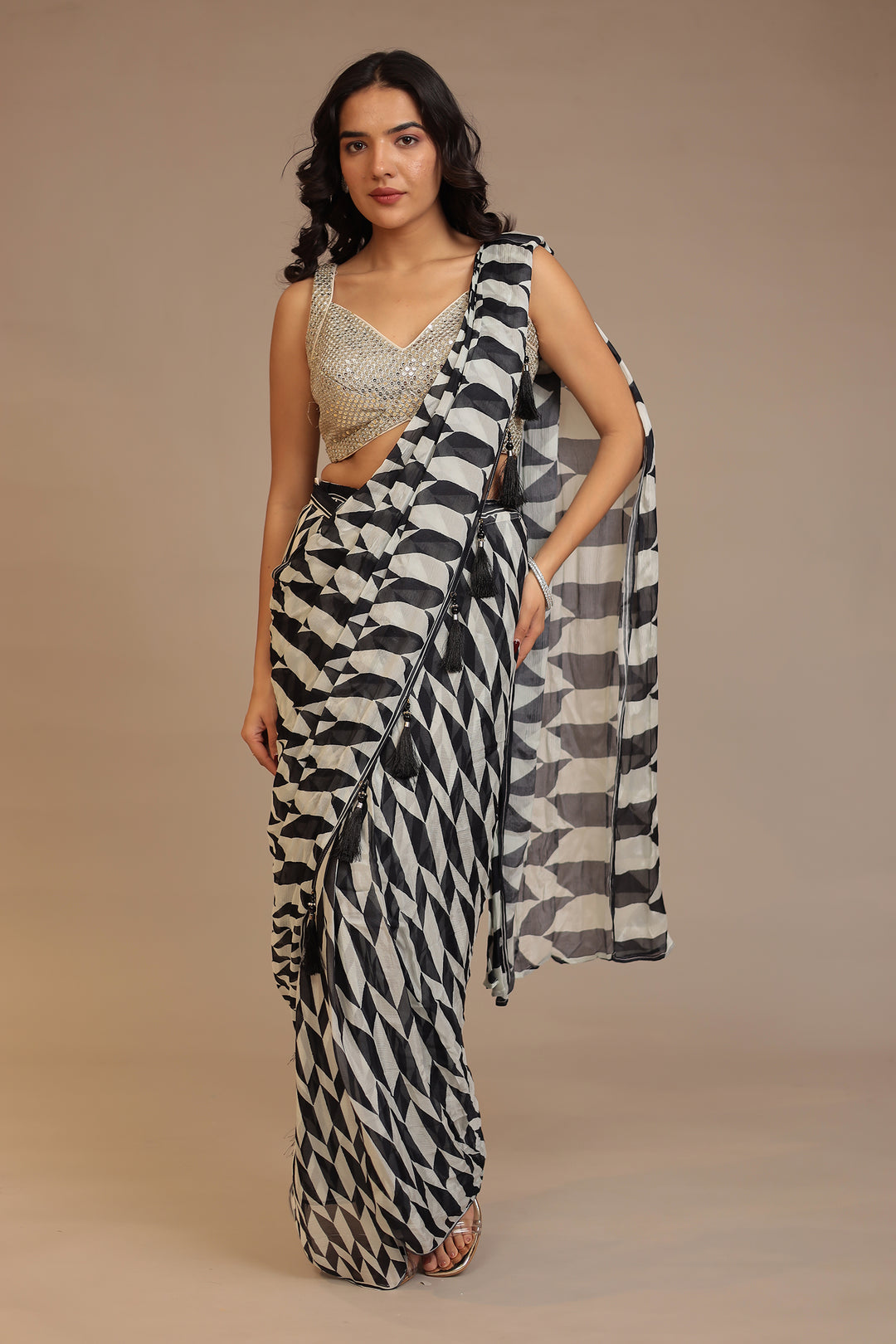 Black Georgette Saree 