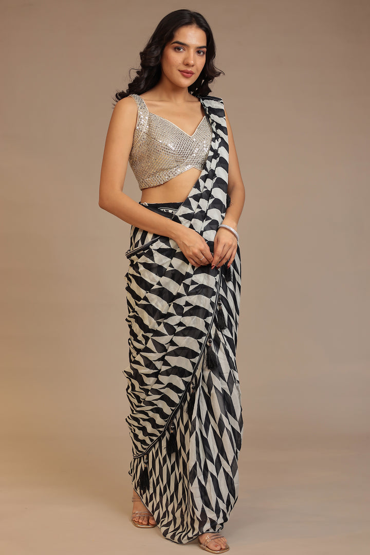 Printed Georgette Saree Online