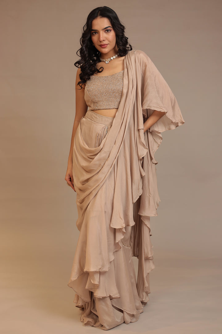 Brown Silk Saree