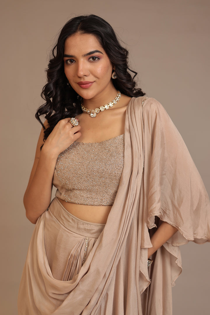 Silk Saree with Cutdana, Sequins work