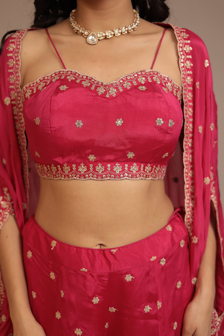 Chinon Indowestern with Aari, Sequins work.