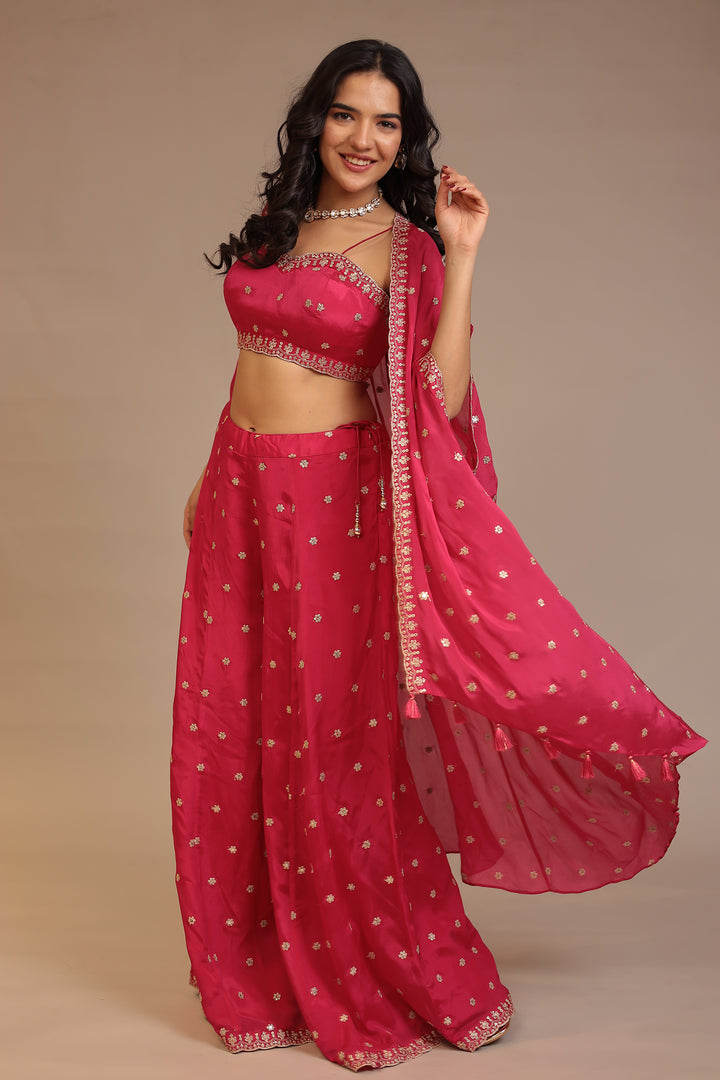 Chinon Indowestern with Aari, Sequins work.