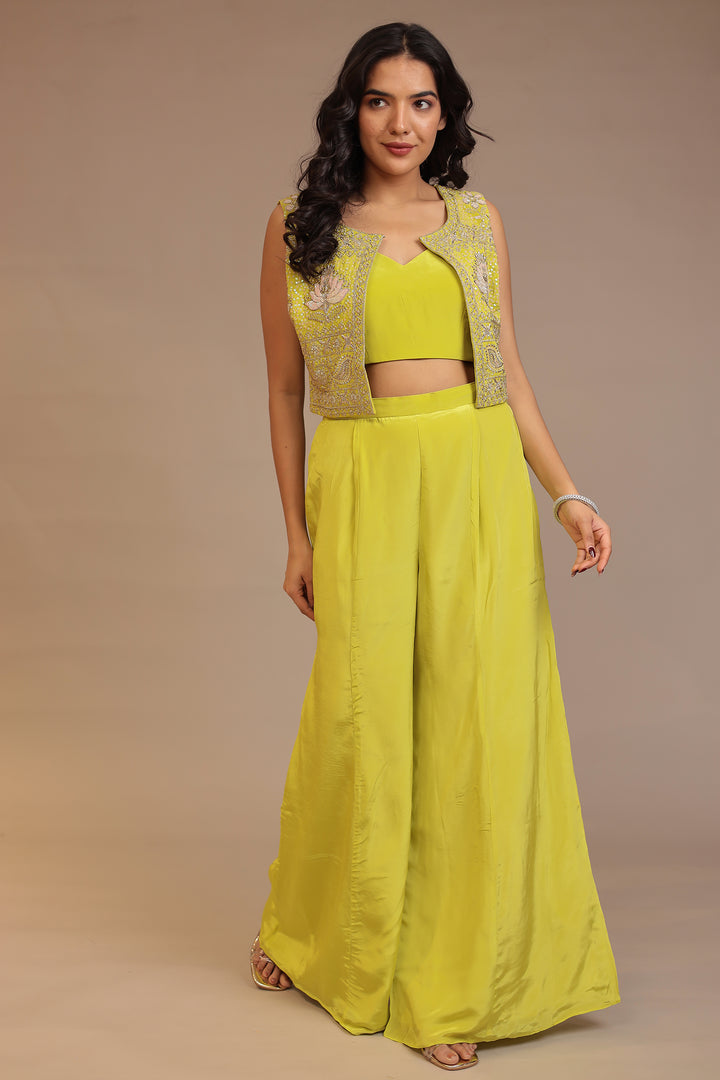 Lightgreen Indo Western 