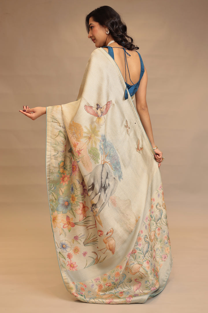 Designer Green Silk Saree Online