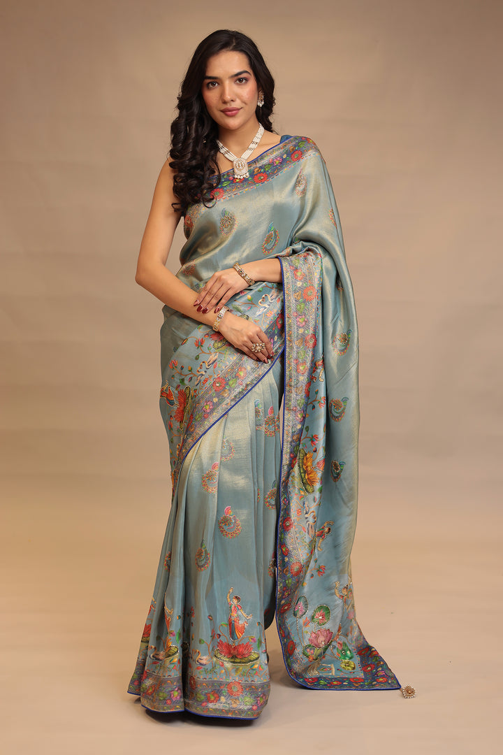 Lightweight Dark Green Saree