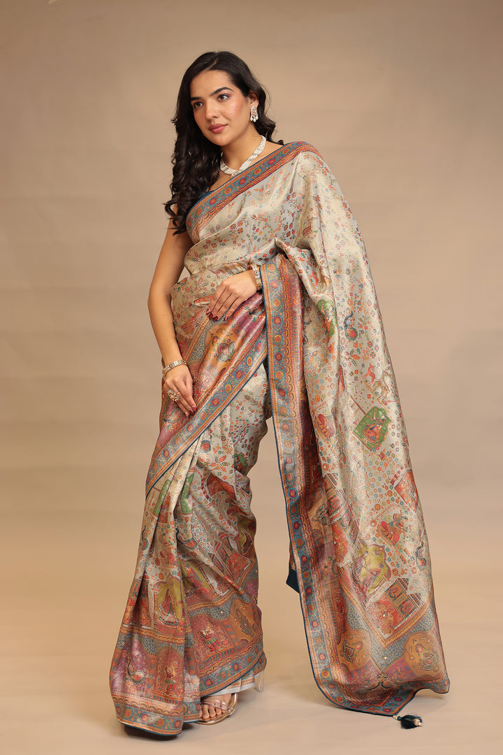 Light Green Handloom Silk Saree