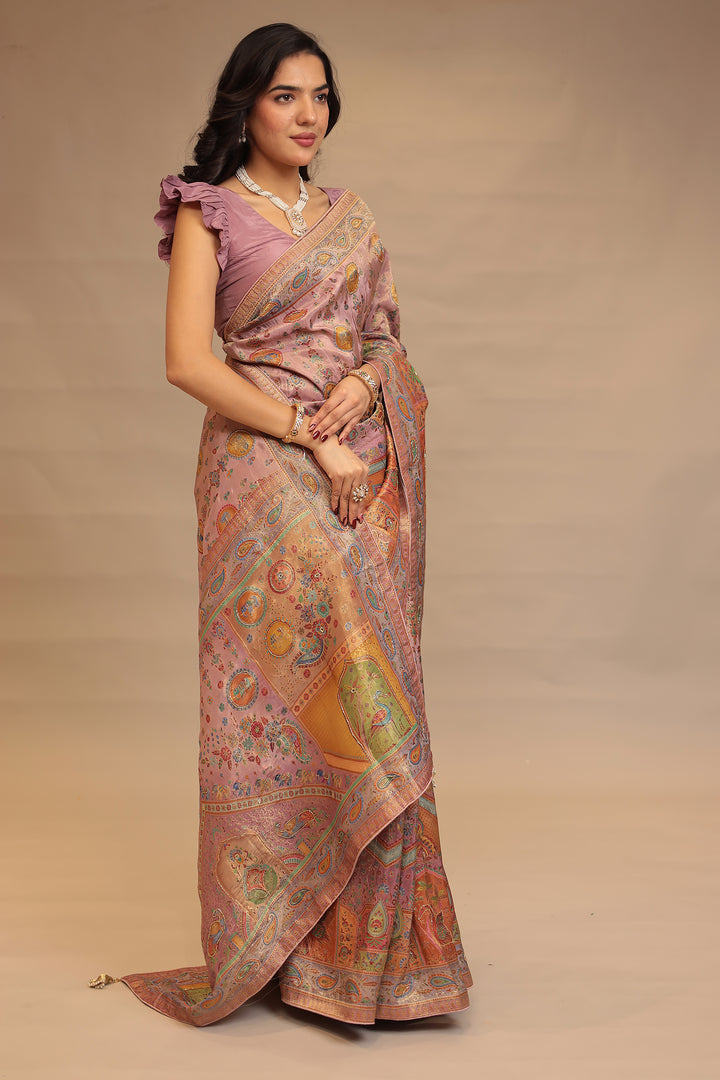 Traditional Brown Saree 