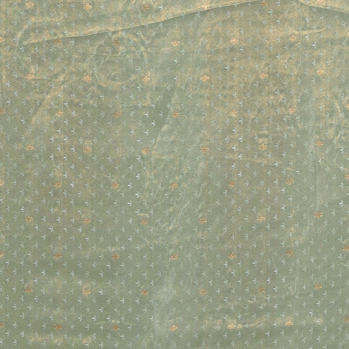 Handloom silk Saree with Cutdana, Mirror work