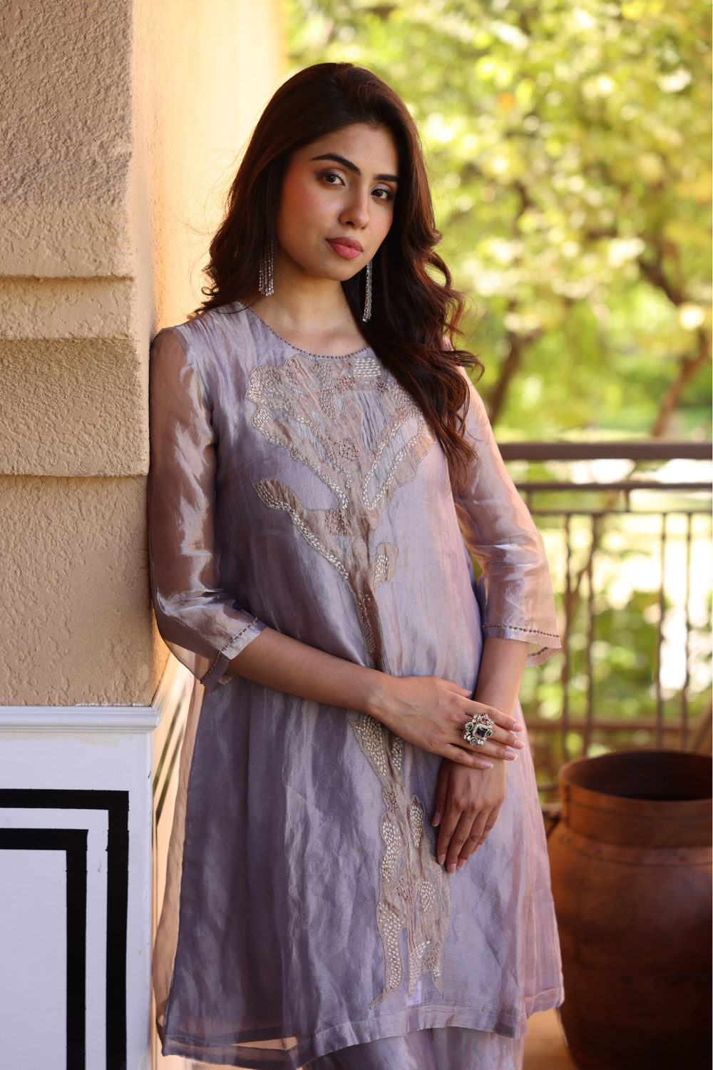 Tissue Ethnic Kurta
