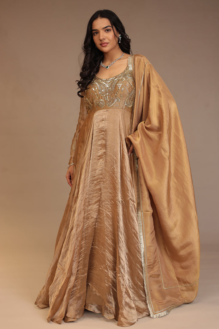 Tissue Suit with Cutdana, Sequins work.