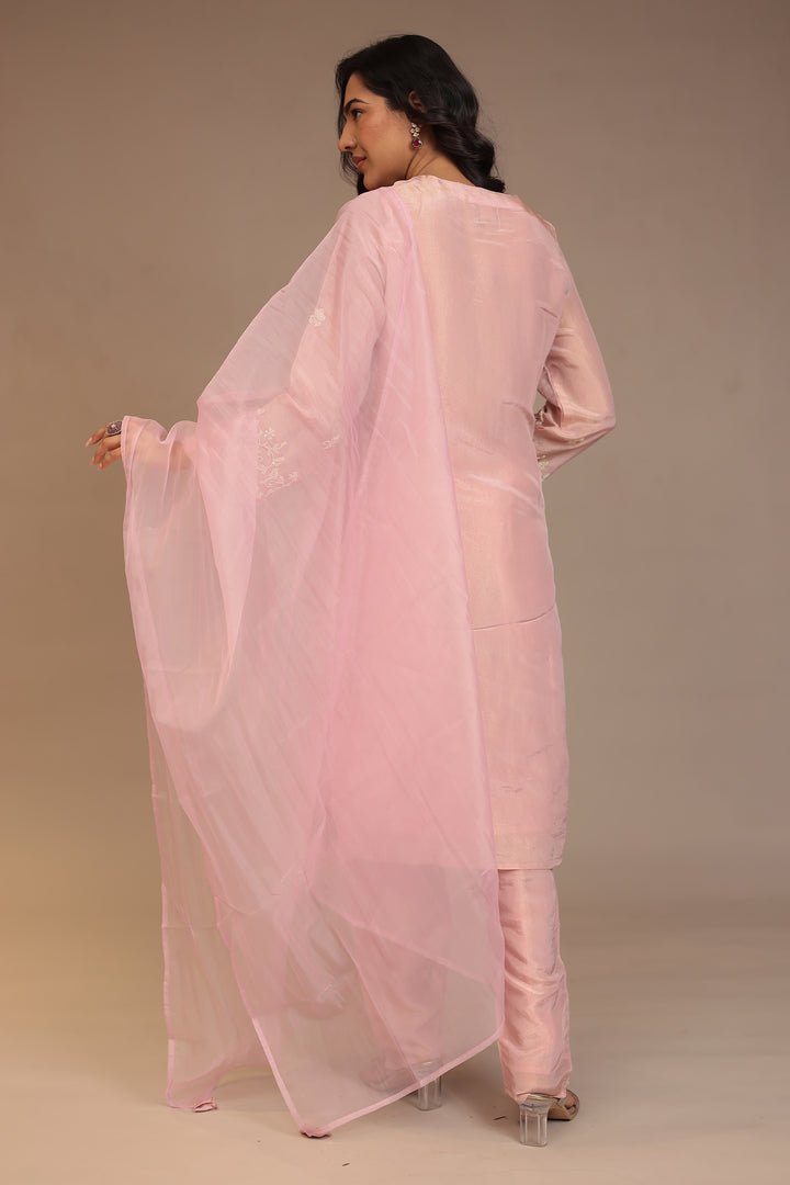 Tissue Suit with Pearl, Sequins work.