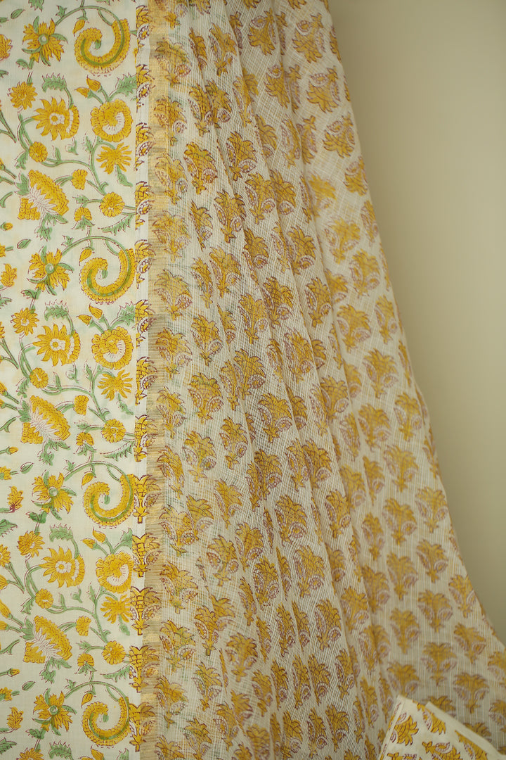 Printed Cotton Unstitched Suit