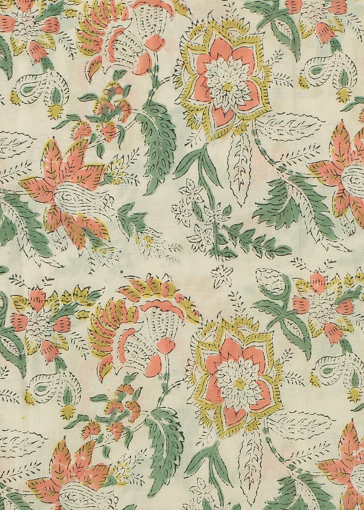 Printed Cotton Unstitched Suit
