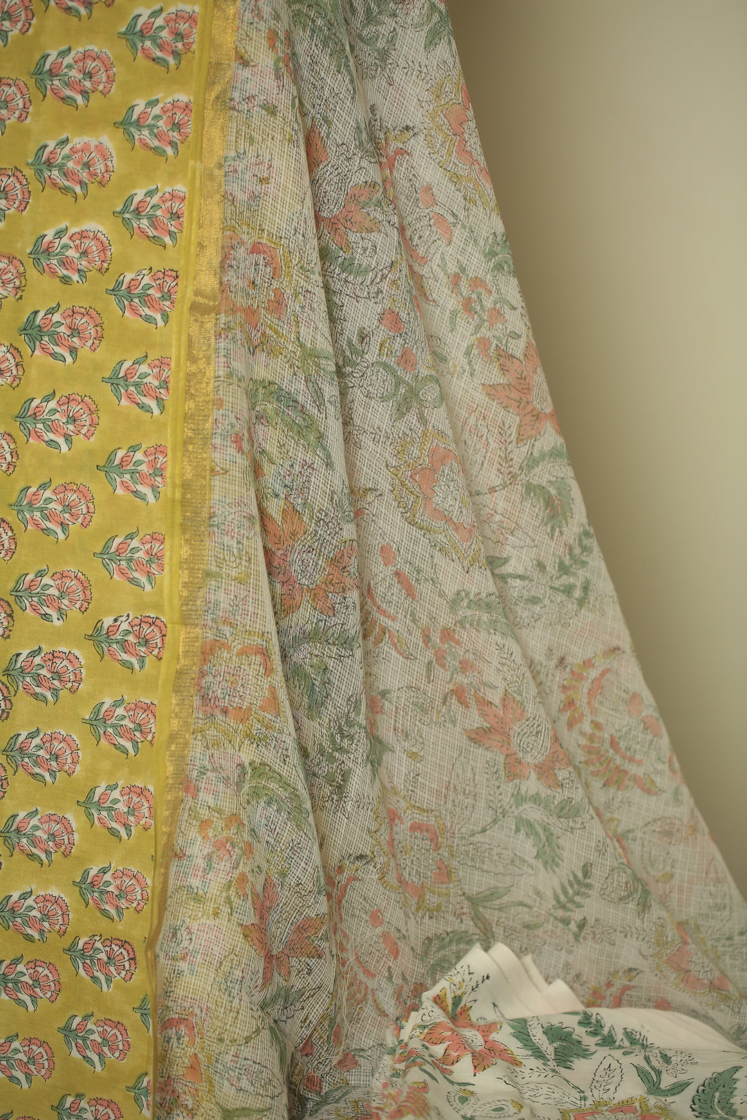 Printed Cotton Unstitched Suit