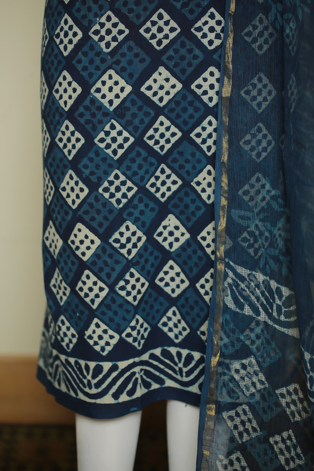 Printed Cotton Unstitched Suit