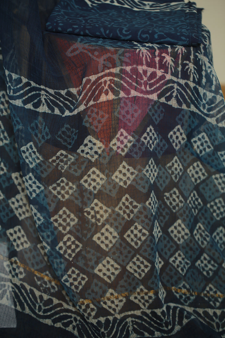 Printed Cotton Unstitched Suit
