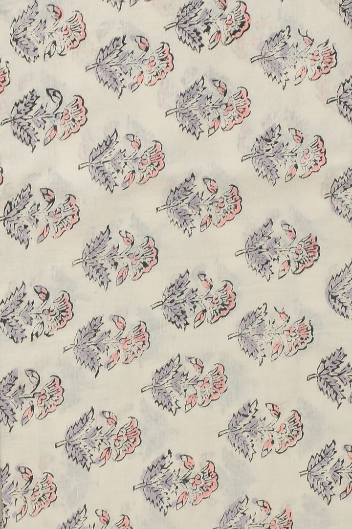 Printed Cotton Unstitched Suit