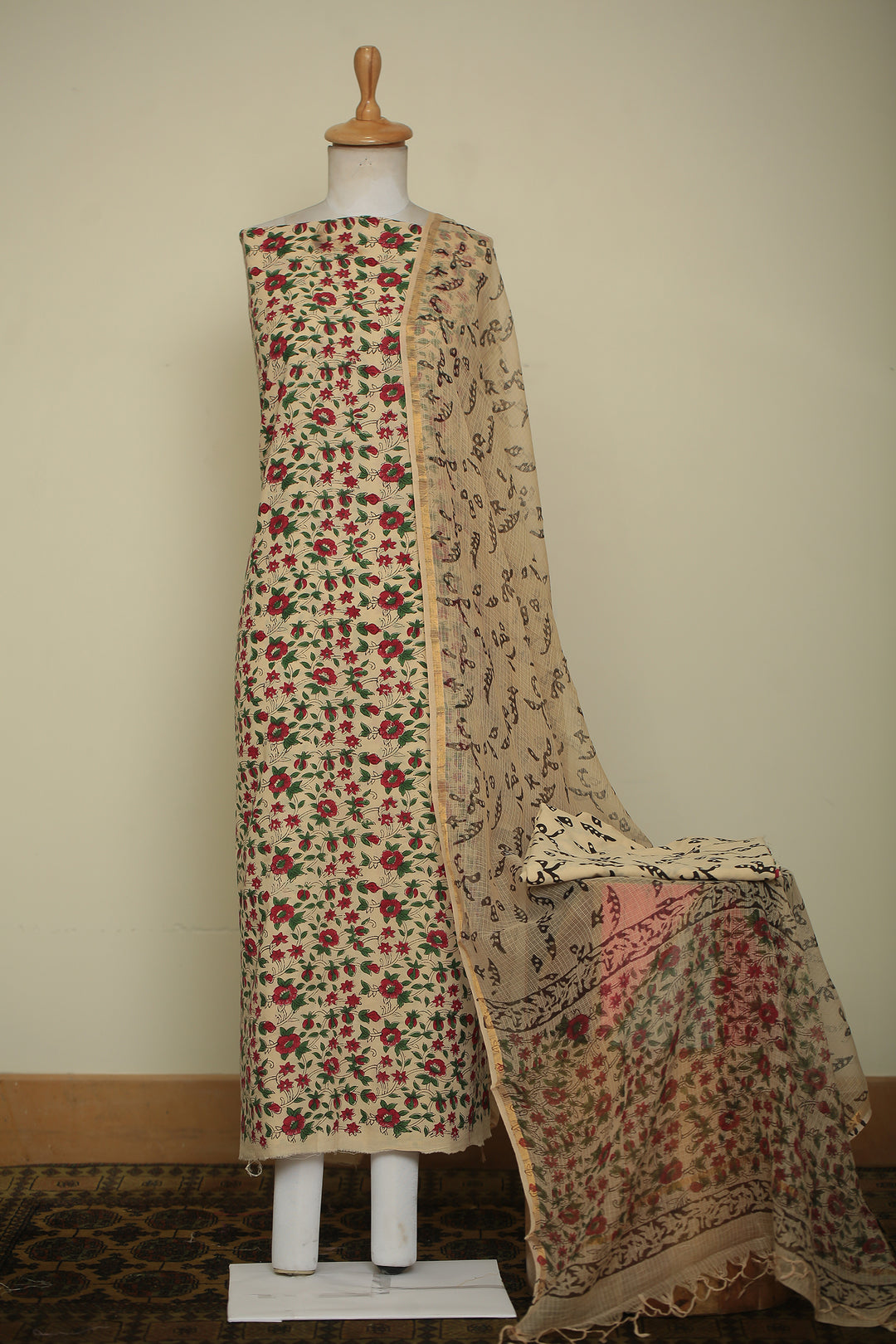 Printed Cotton Unstitched Suit