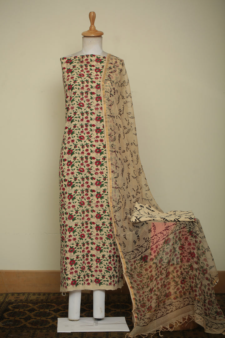 Printed Cotton Unstitched Suit