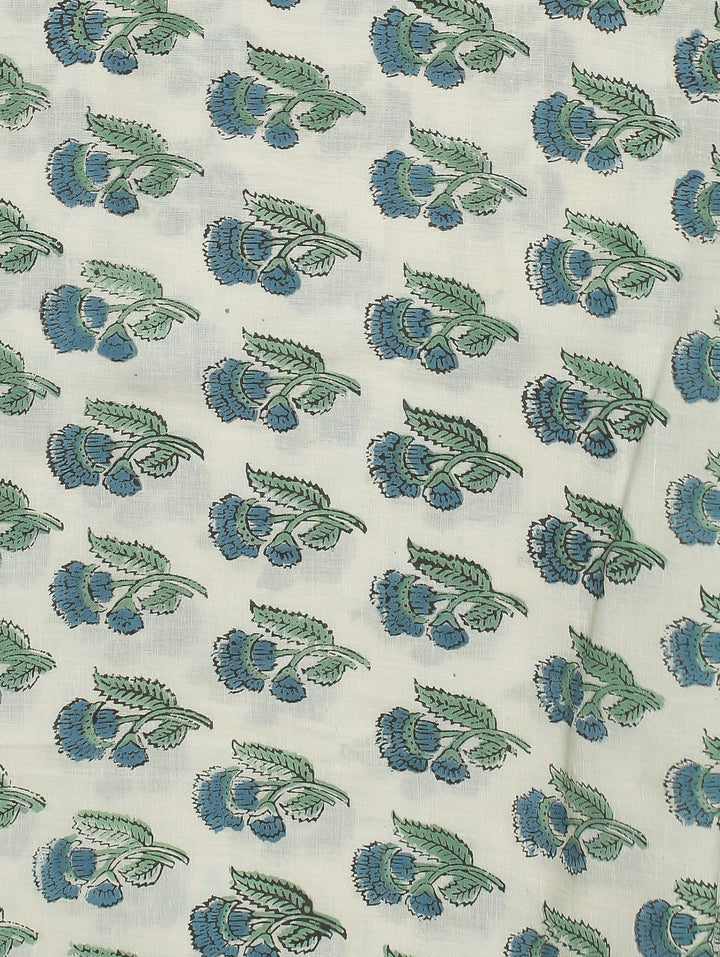 Printed Cotton Unstitched Suit