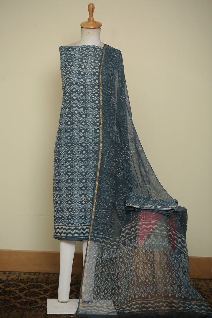 Printed Cotton Unstitched Suit