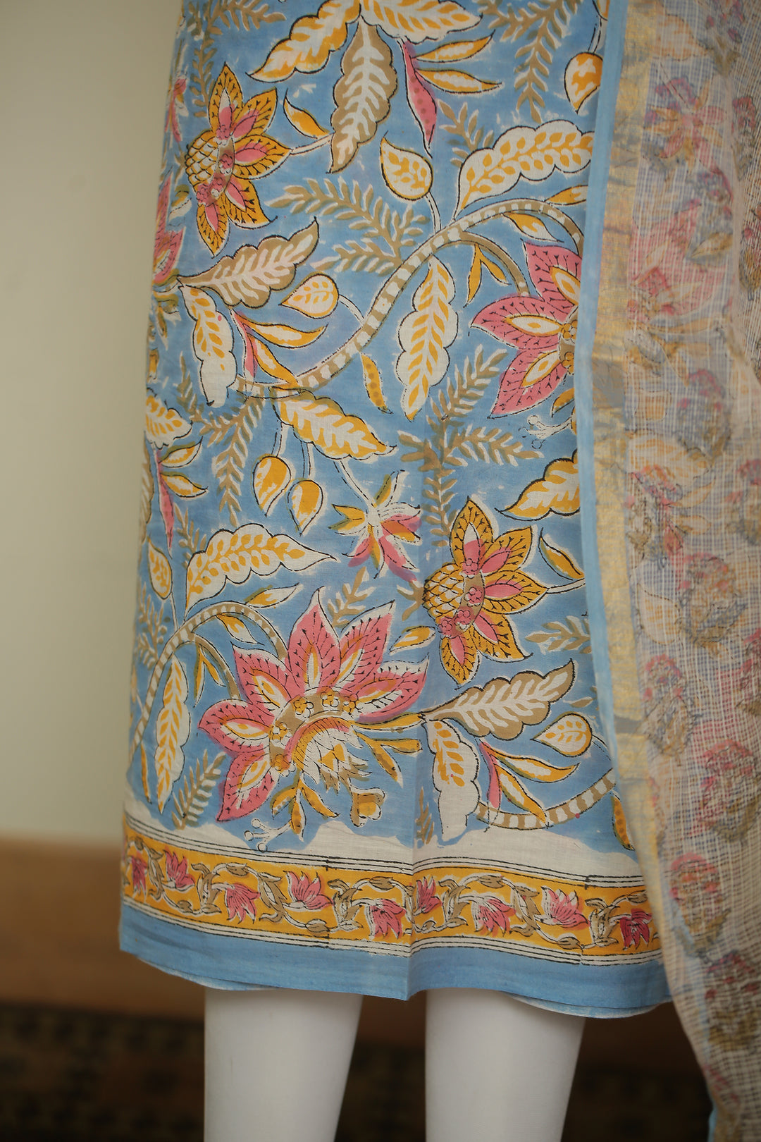 Printed Cotton Unstitched Suit