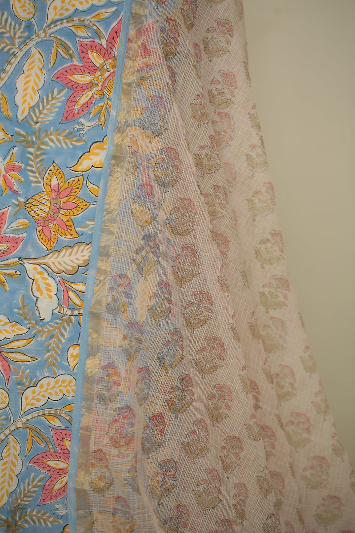 Printed Cotton Unstitched Suit