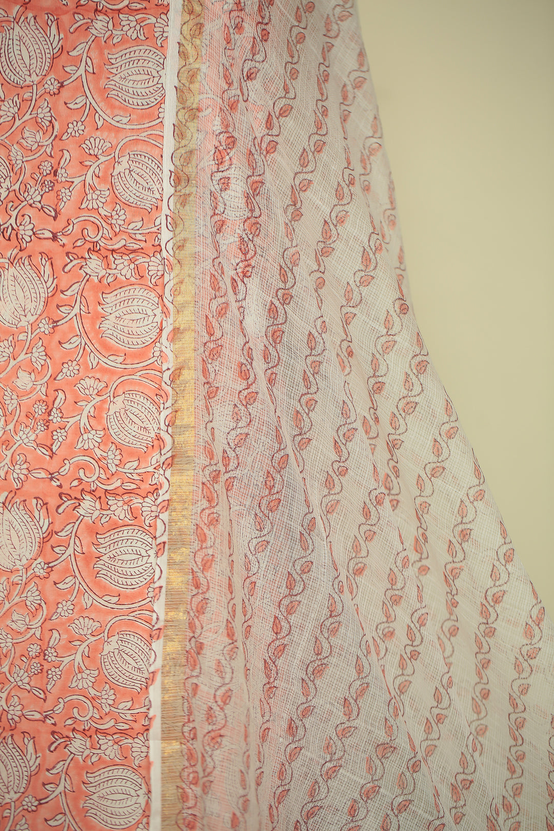 Printed Cotton Unstitched Suit