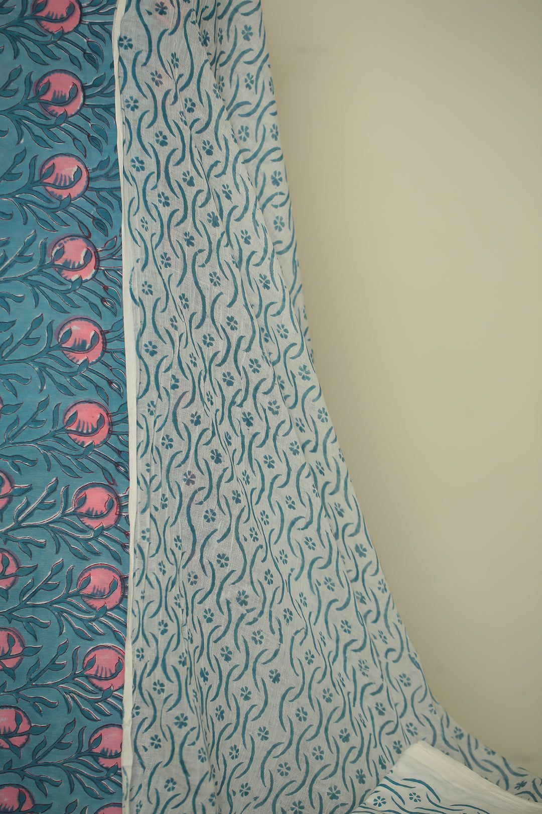 Printed Cotton Unstitched Suit
