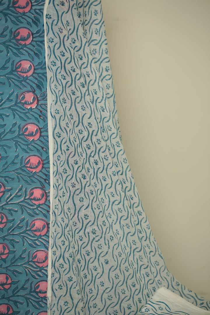 Printed Cotton Unstitched Suit
