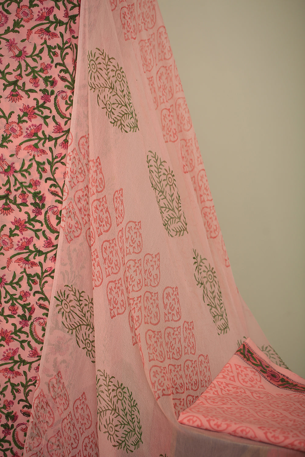 Printed Cotton Unstitched Suit