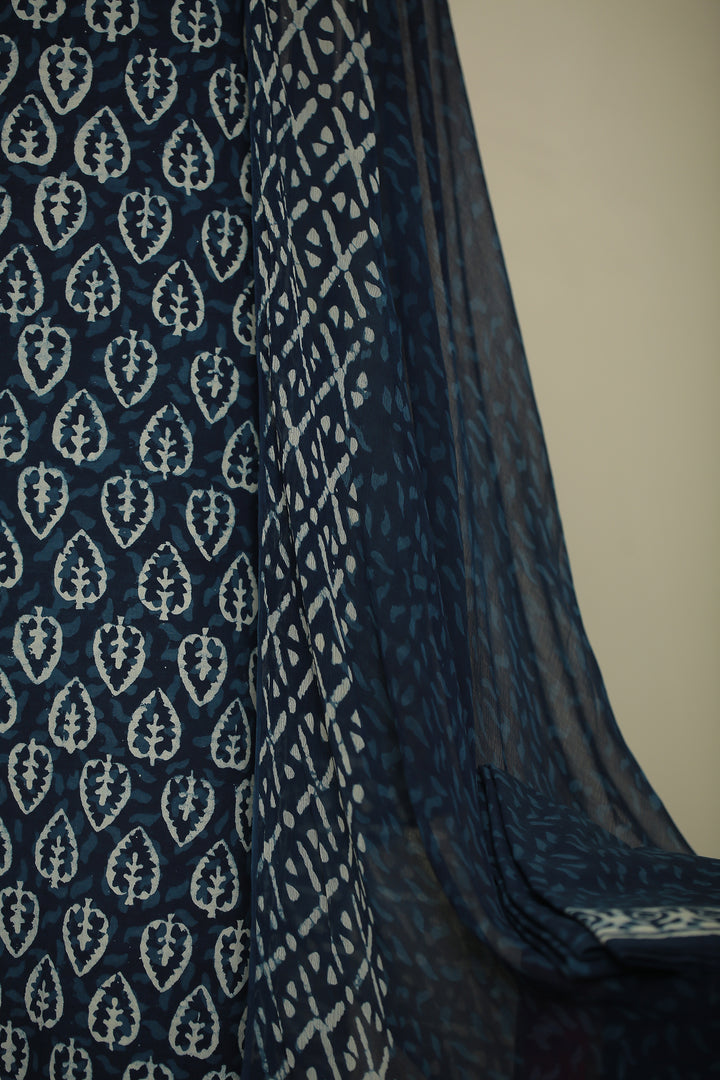 Printed Cotton Unstitched Suit