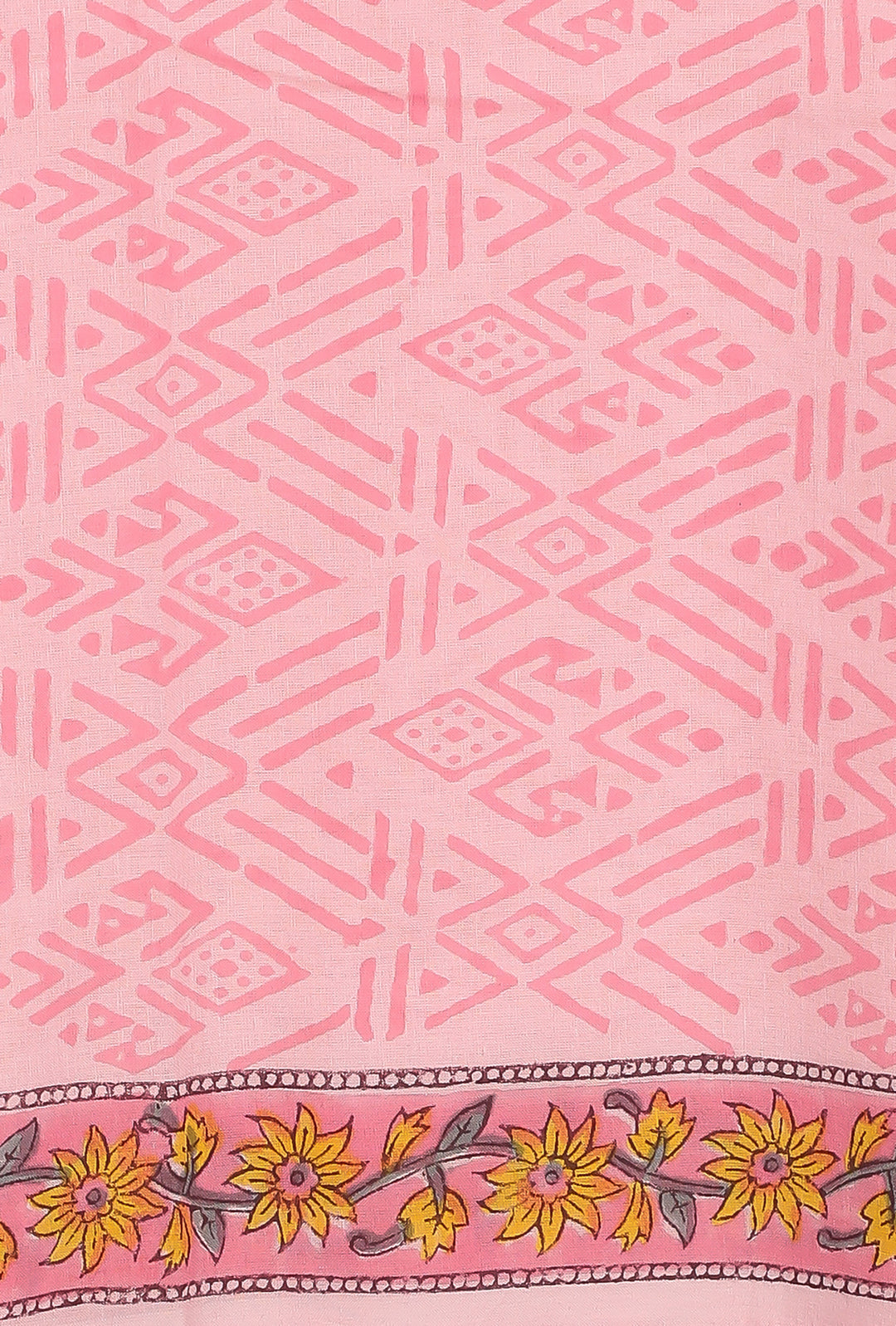 Printed Cotton Unstitched Suit